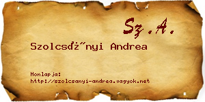 Szolcsányi Andrea névjegykártya